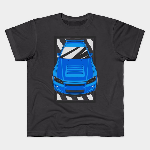 Nissan Skyline R34 Kids T-Shirt by JDM Boyz